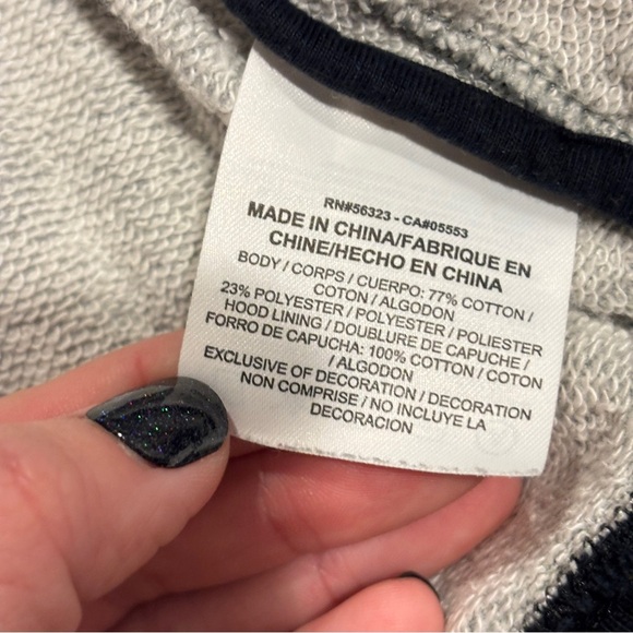 Nike Air Jordan All Around FZ Hooded Zip Front Gray Black Jacket Medium - Picture 8 of 12